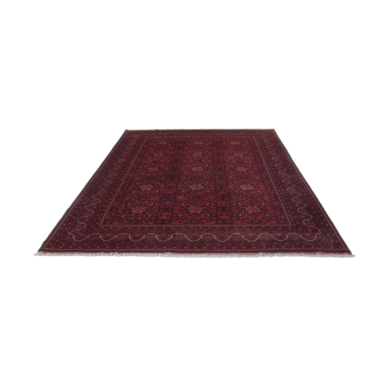 Afghan Rug - Kunduz - 290 x 195 cm - dark red