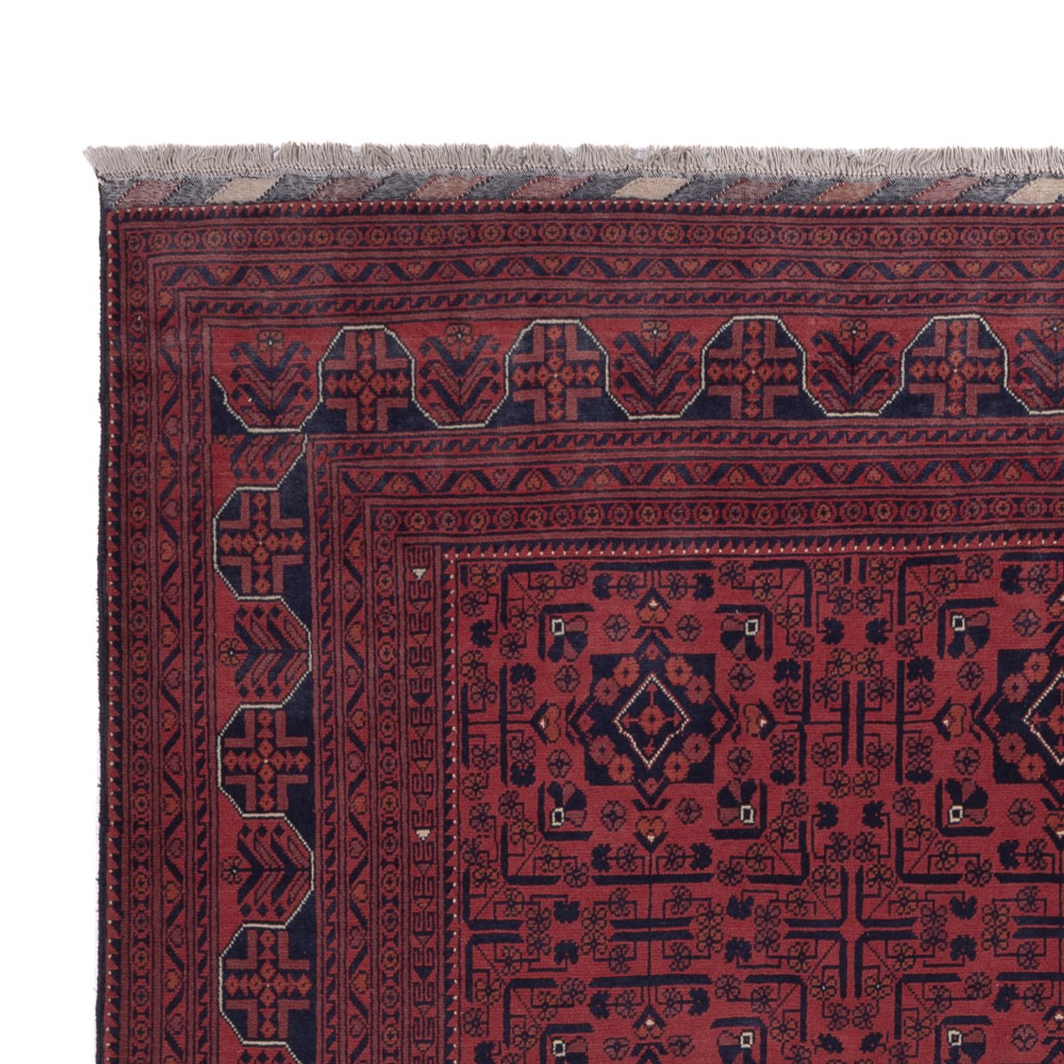 Afghan Rug - Kunduz - 289 x 195 cm - dark red