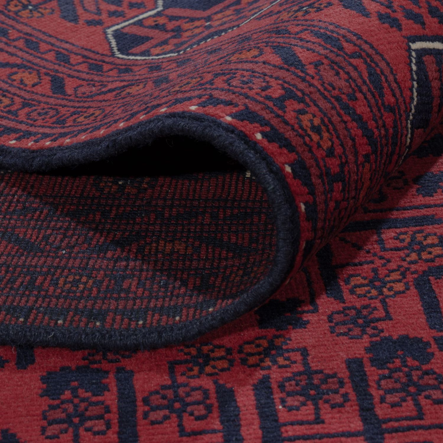 Afghan Rug - Kunduz - 289 x 195 cm - dark red