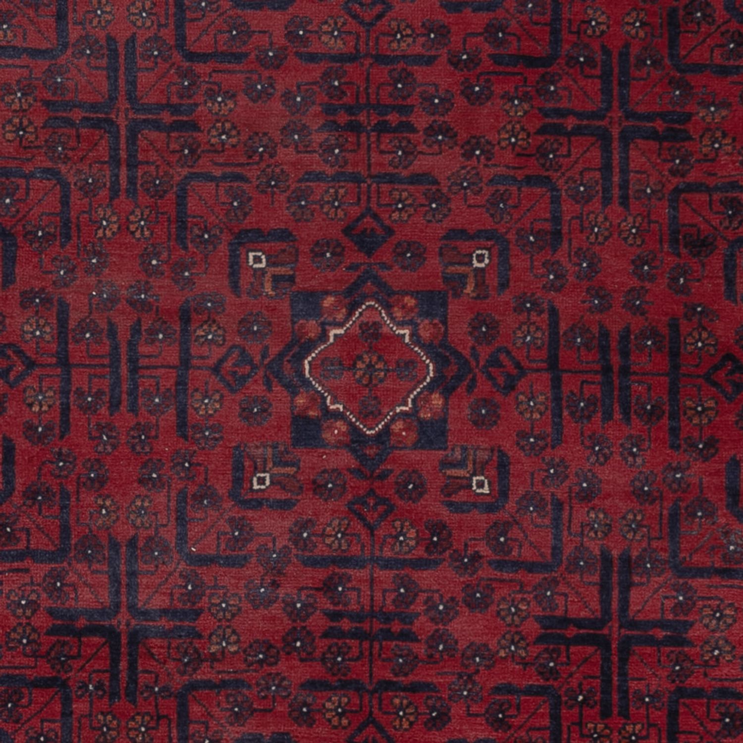 Afghan Rug - Kunduz - 301 x 199 cm - dark red