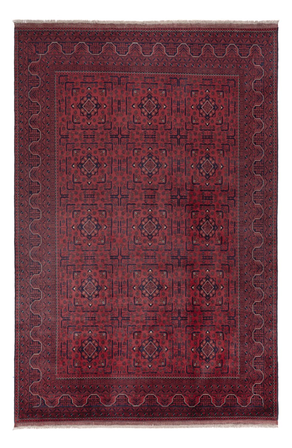 Afghan Rug - Kunduz - 299 x 196 cm - dark red
