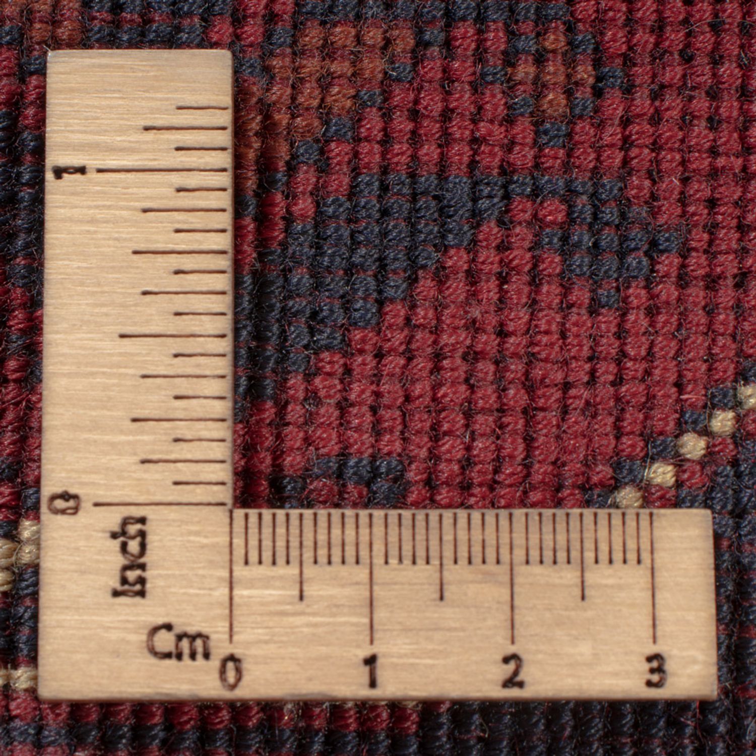 Afghansk matta - Kungliga - 299 x 199 cm - mörkröd