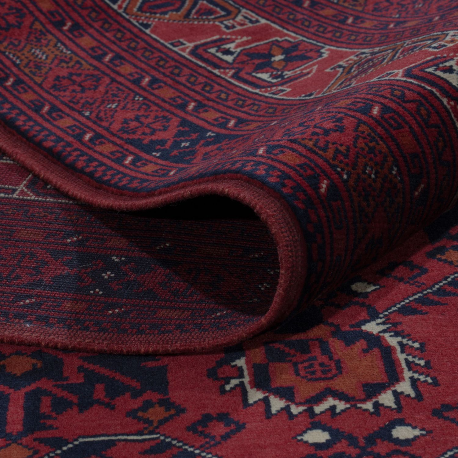 Afghan Rug - Royal - 303 x 194 cm - dark red