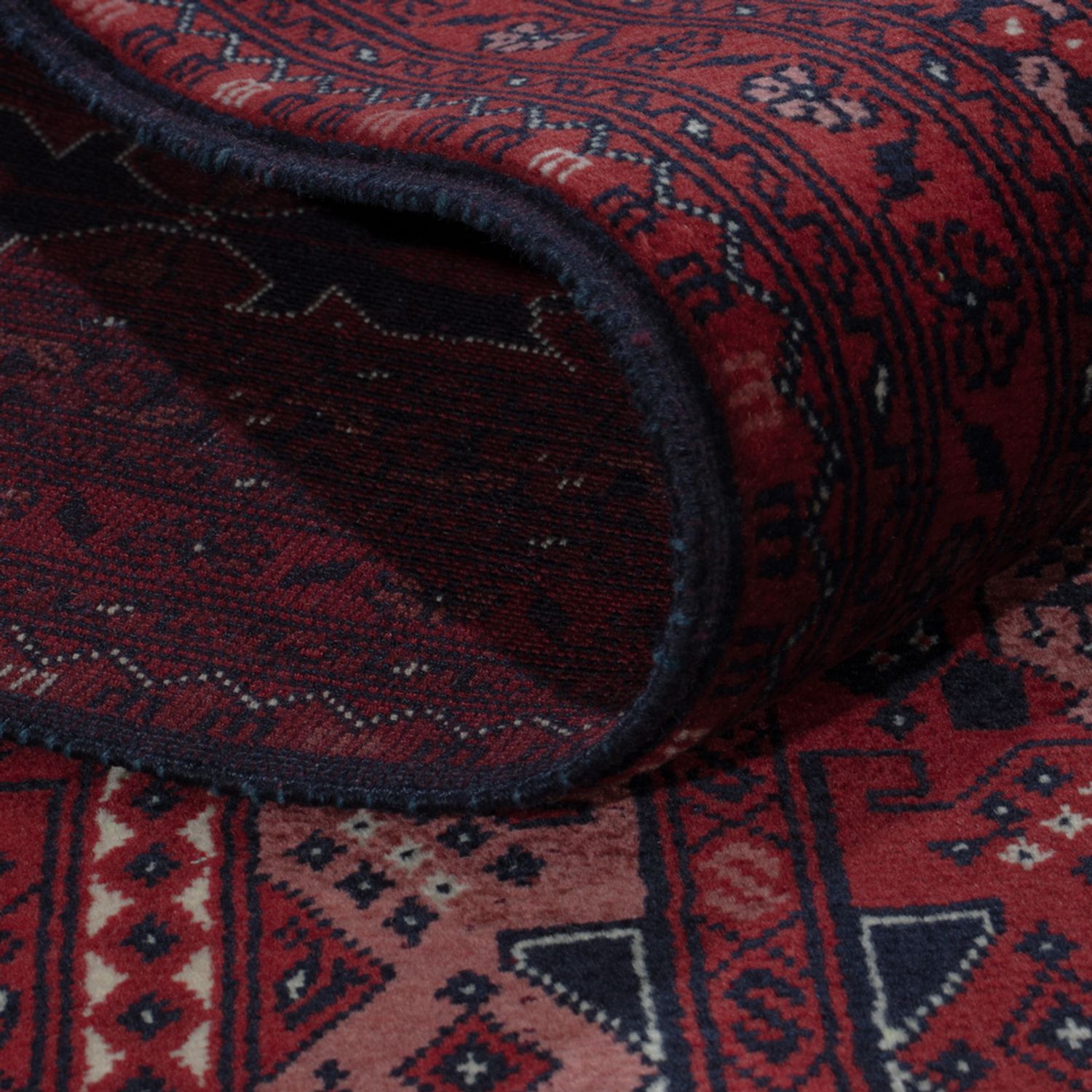 Afghan Rug - Royal - 294 x 199 cm - dark red