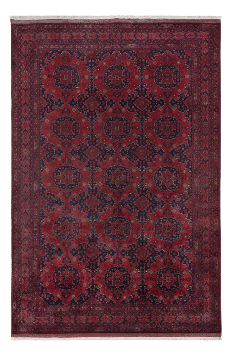 Afghan Rug - Royal - 298 x 204 cm - dark red