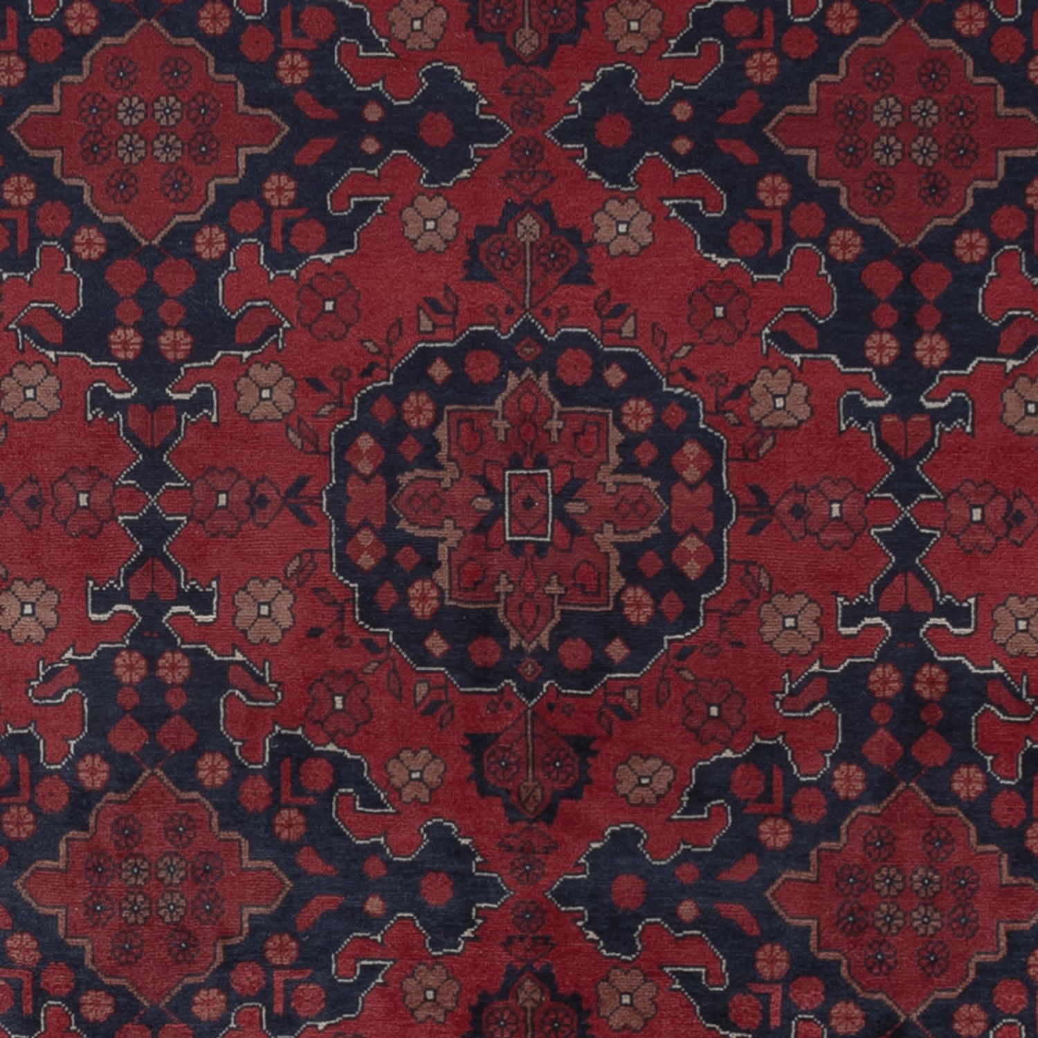 Afghan Rug - Royal - 298 x 204 cm - dark red