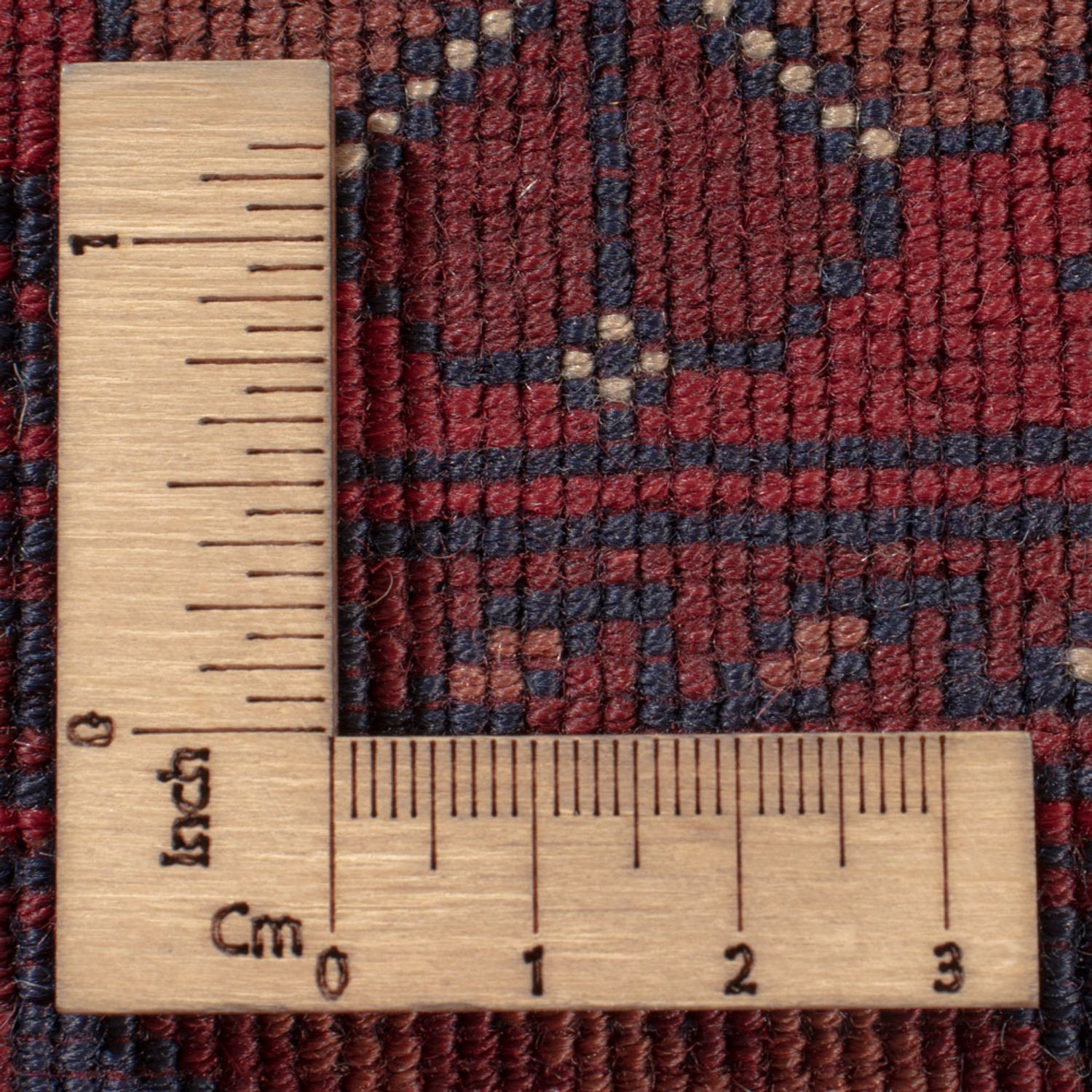 Afghansk matta - Kungliga - 296 x 200 cm - mörkröd