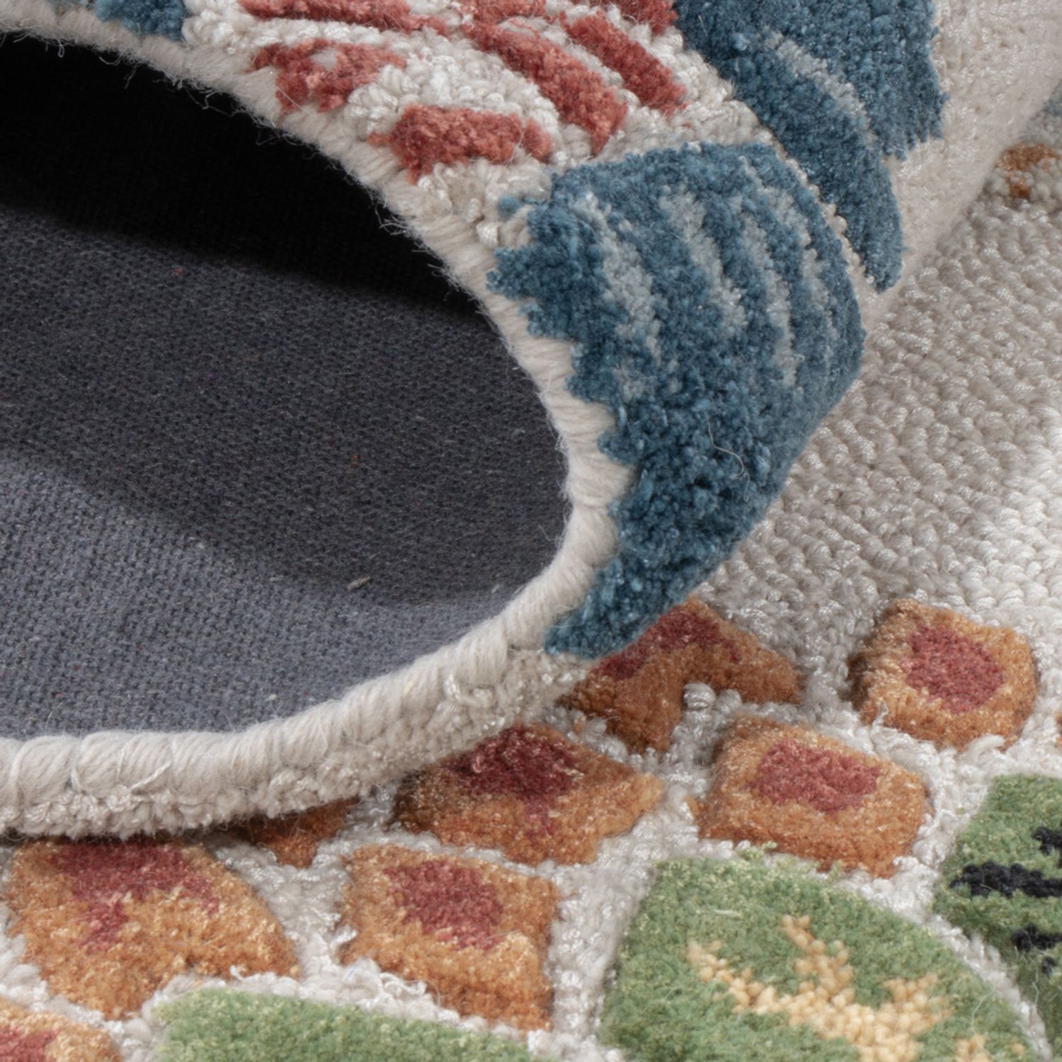Wollen tapijt - 185 x 120 cm - veelkleurig