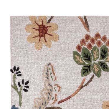 Tapete de lã - 185 x 120 cm - multicolorido