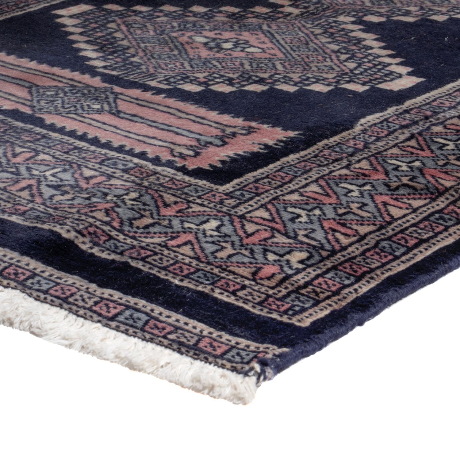 Runner Pakistani Rug - 270 x 77 cm - dark blue