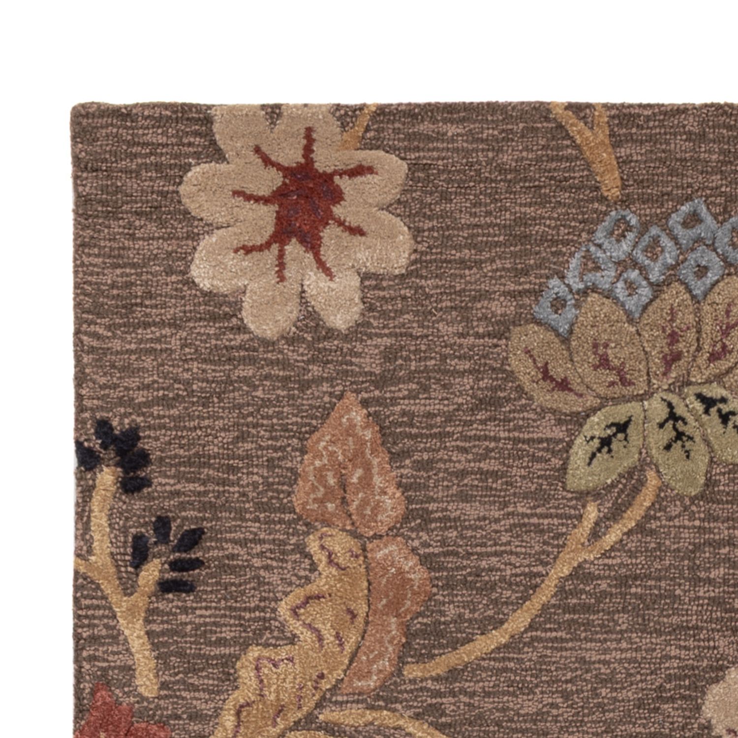 Dywan wełniany - 185 x 120 cm - srebrny