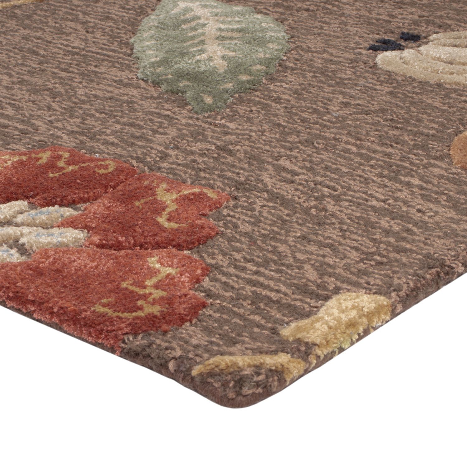 Dywan wełniany - 185 x 120 cm - srebrny