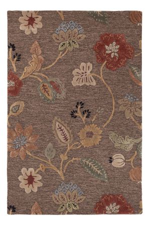 Dywan wełniany - 185 x 120 cm - srebrny