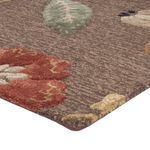 Dywan wełniany - 185 x 120 cm - srebrny