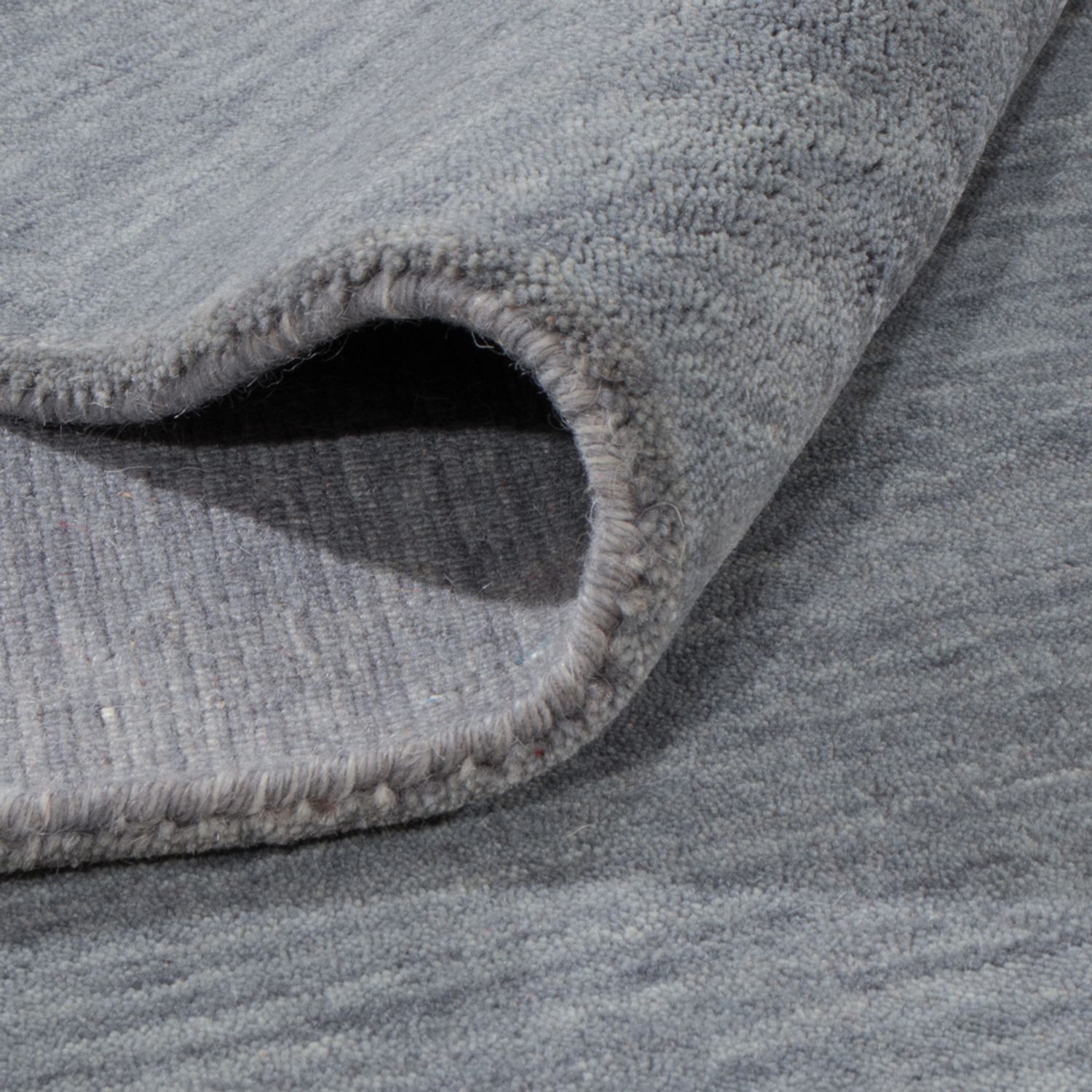 Gabbeh teppe - Loribaft Softy square  - 200 x 200 cm - grå