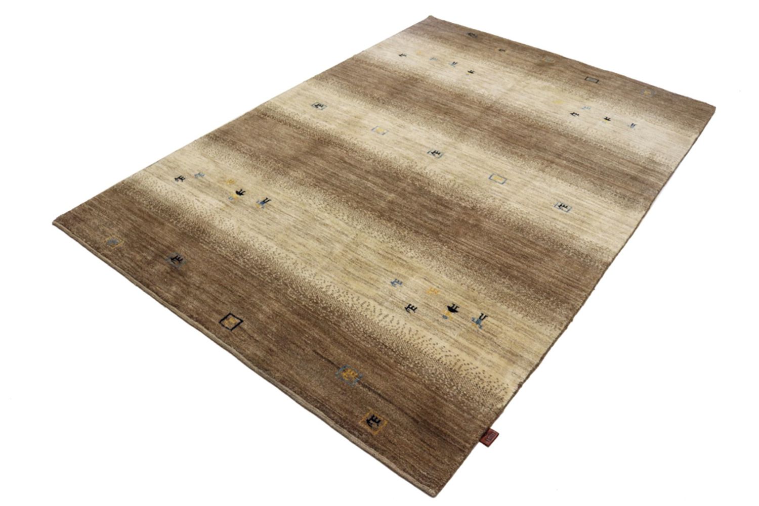 Alfombra Gabbeh - Loribaft Indus - 245 x 166 cm - beige oscuro