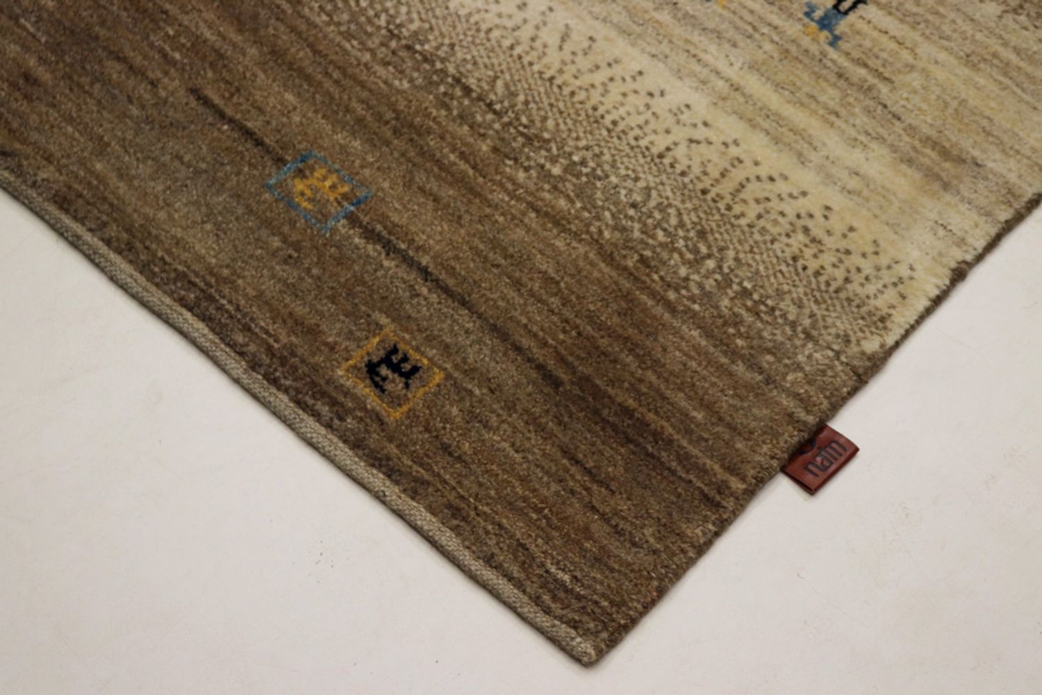 Alfombra Gabbeh - Loribaft Indus - 245 x 166 cm - beige oscuro