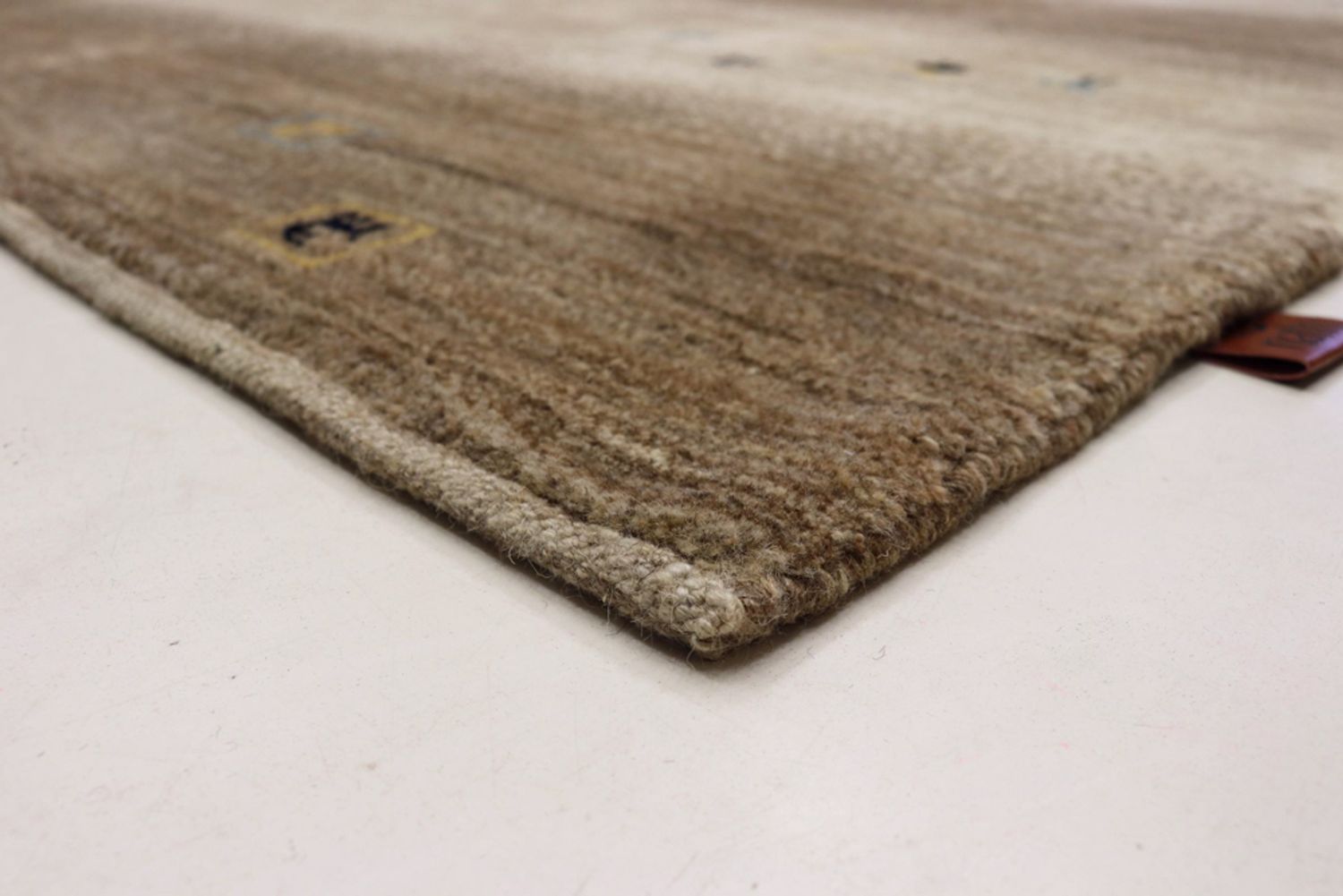 Alfombra Gabbeh - Loribaft Indus - 245 x 166 cm - beige oscuro