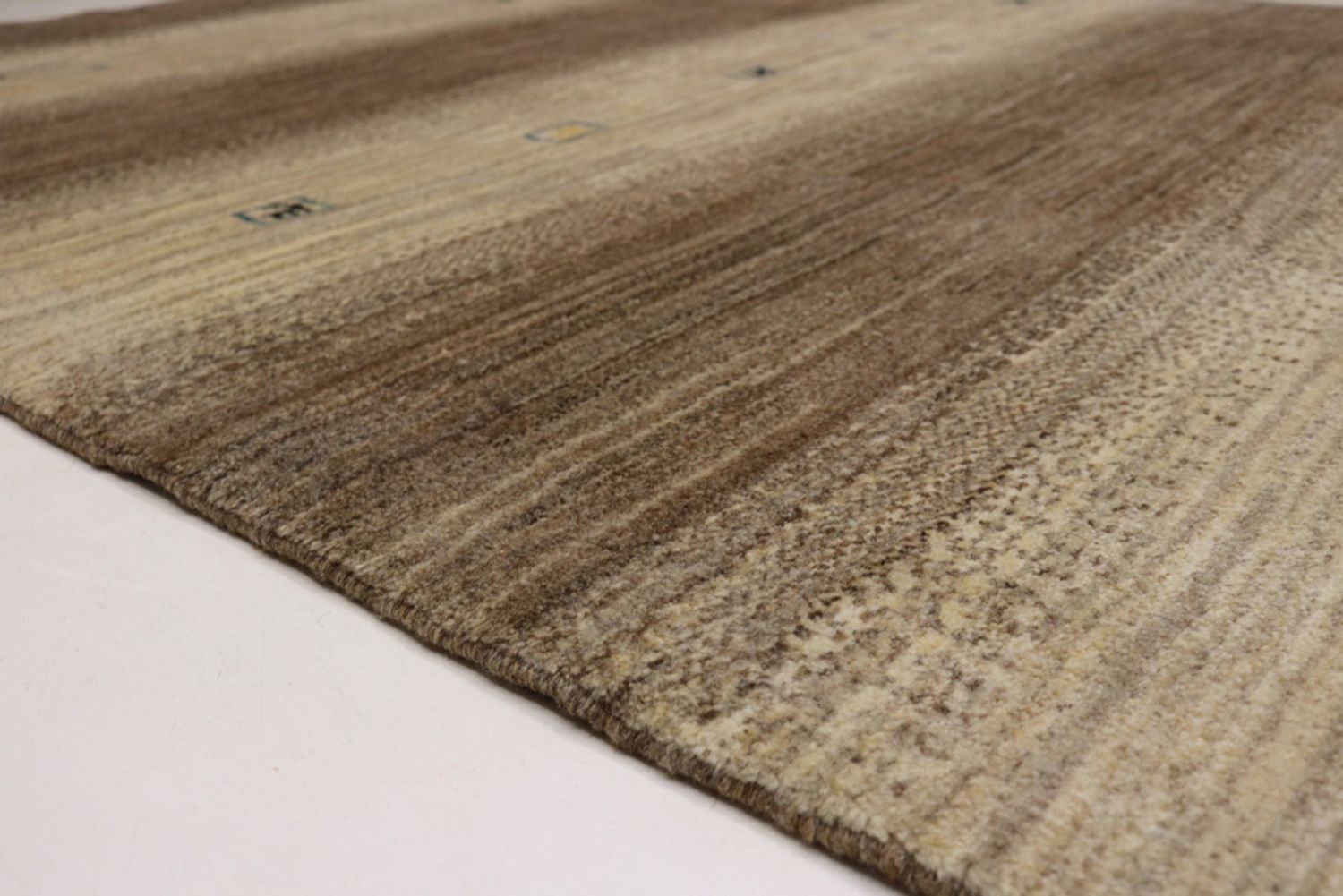 Alfombra Gabbeh - Loribaft Indus - 245 x 166 cm - beige oscuro