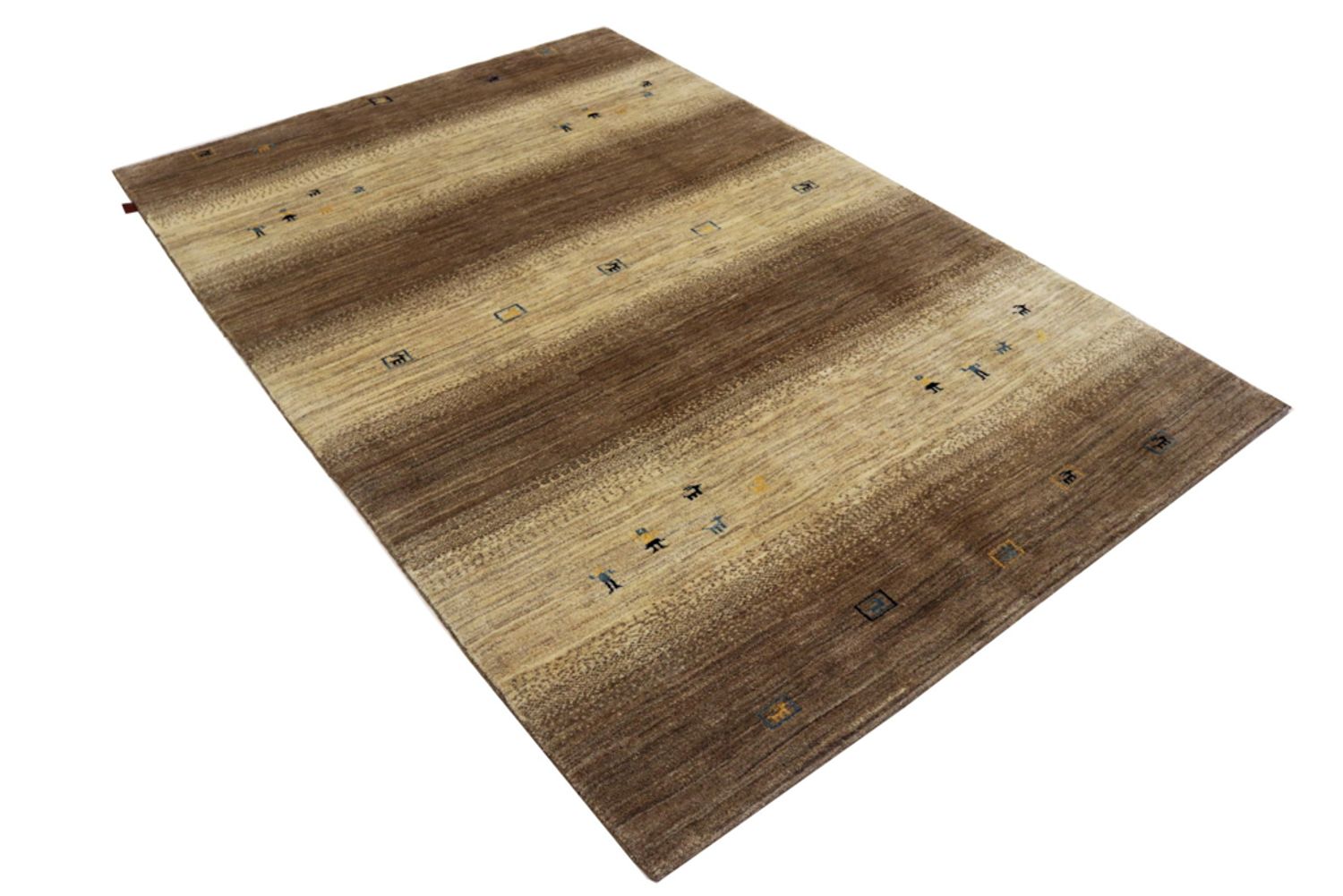 Alfombra Gabbeh - Loribaft Indus - 245 x 166 cm - beige oscuro
