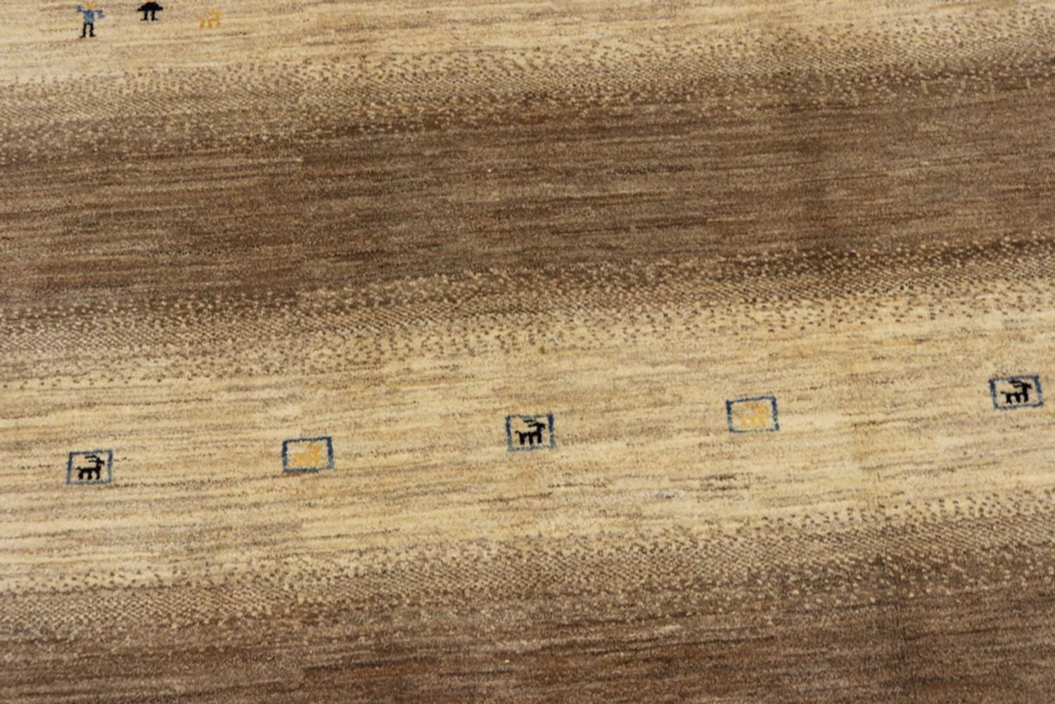 Alfombra Gabbeh - Loribaft Indus - 245 x 166 cm - beige oscuro