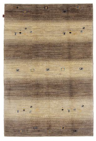 Alfombra Gabbeh - Loribaft Indus - 245 x 166 cm - beige oscuro