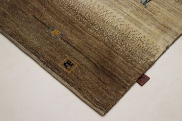 Alfombra Gabbeh - Loribaft Indus - 245 x 166 cm - beige oscuro