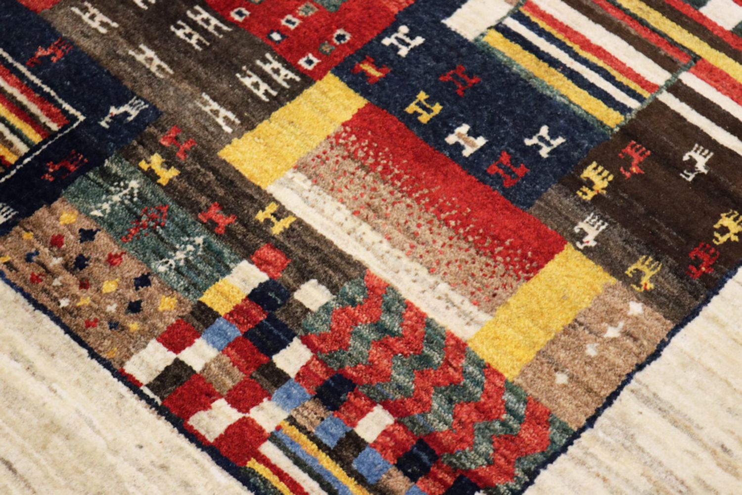 Alfombra Gabbeh - Loribaft Indus - 200 x 154 cm - multicolor