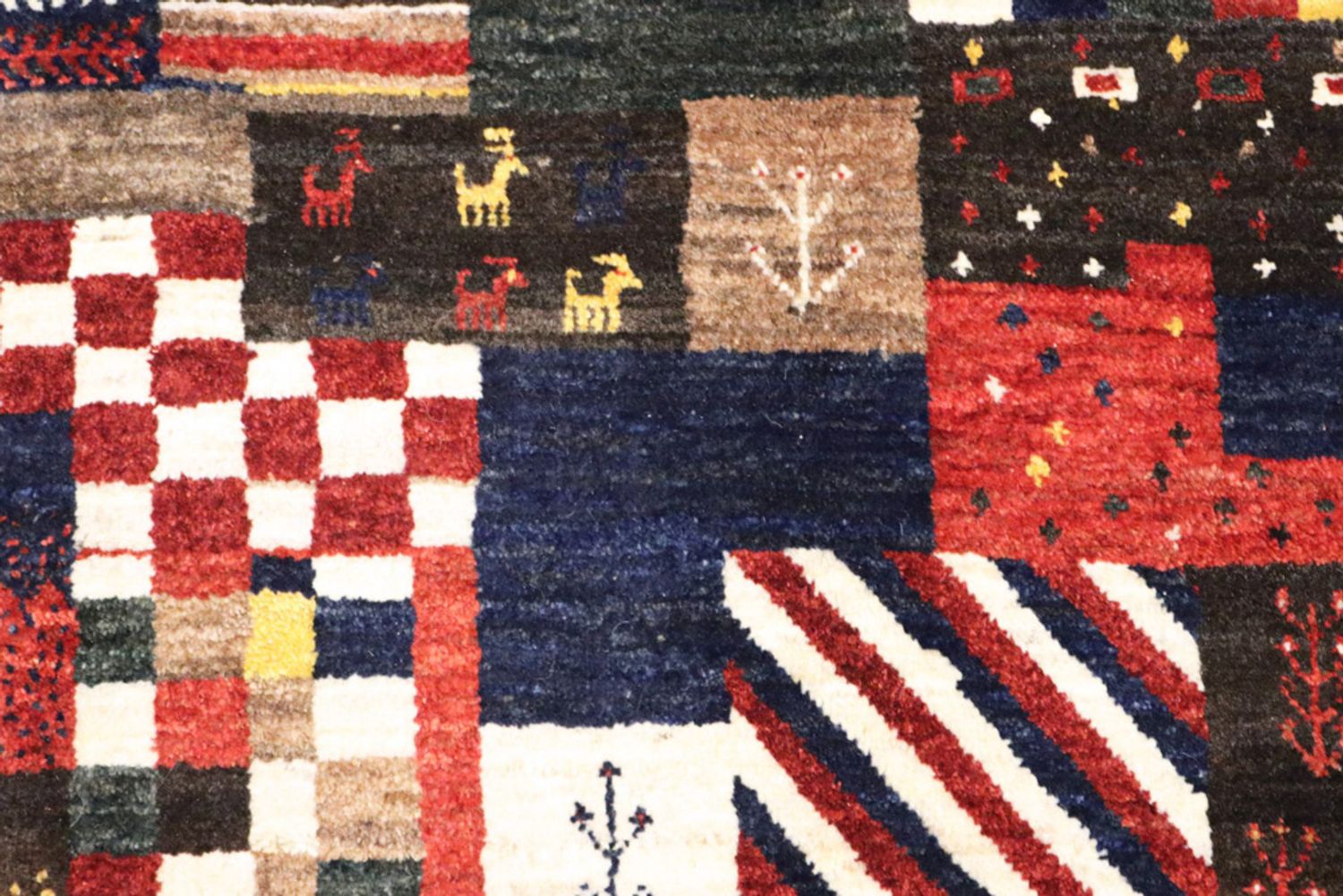 Alfombra Gabbeh - Loribaft Indus - 200 x 154 cm - multicolor