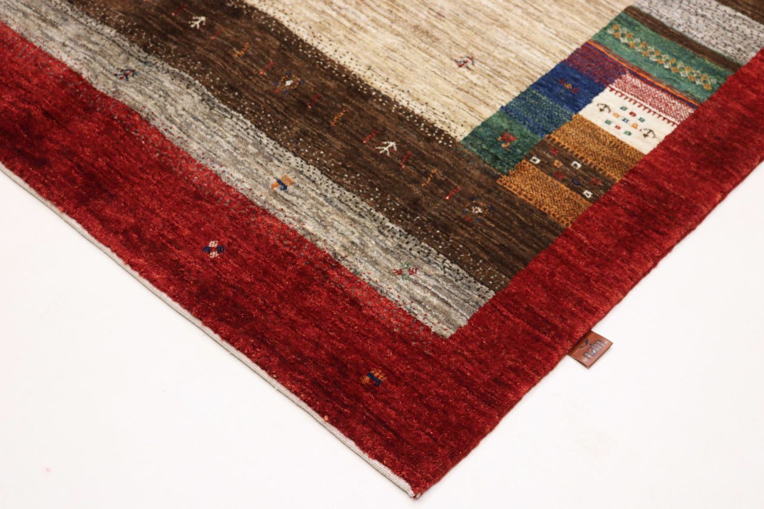 Alfombra Gabbeh - Loribaft Indus - 213 x 157 cm - beige