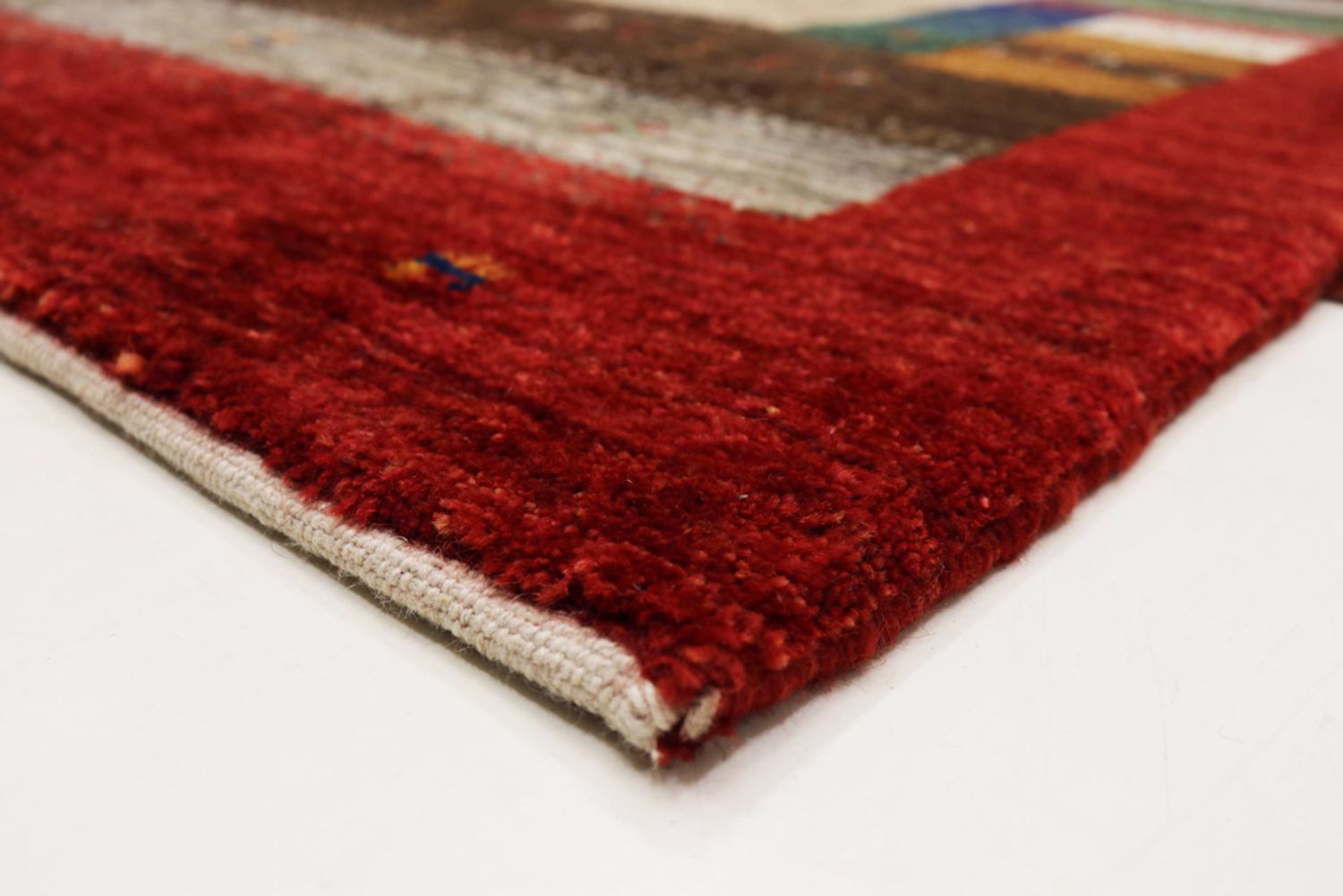 Alfombra Gabbeh - Loribaft Indus - 213 x 157 cm - beige