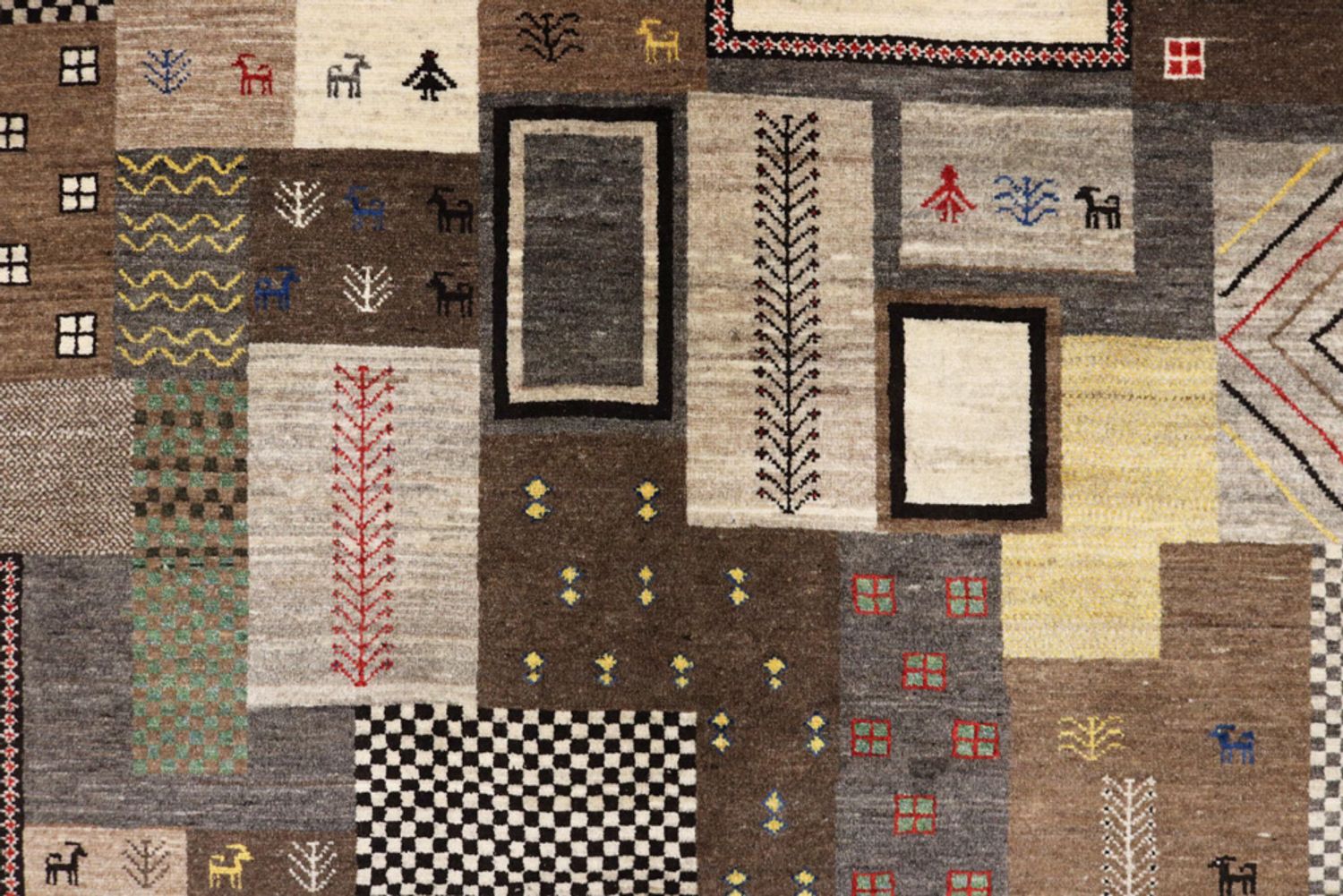 Alfombra Gabbeh - Loribaft Indus - 251 x 181 cm - multicolor