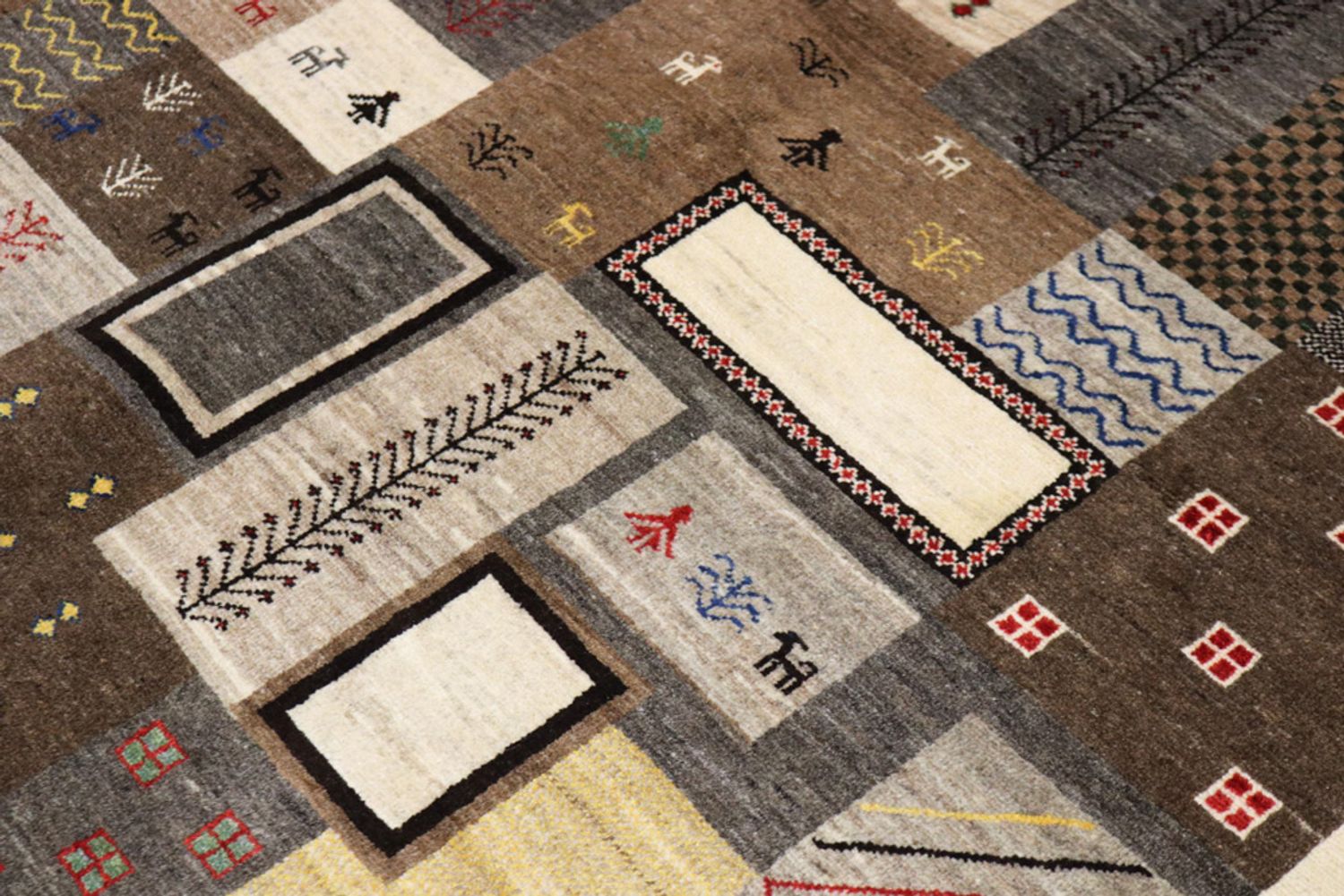 Alfombra Gabbeh - Loribaft Indus - 251 x 181 cm - multicolor