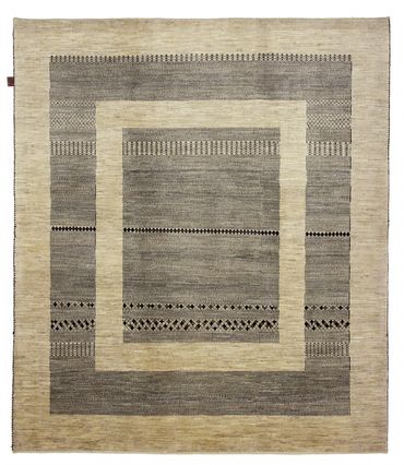 Alfombra Gabbeh - Loribaft Indus - 235 x 203 cm - beige oscuro