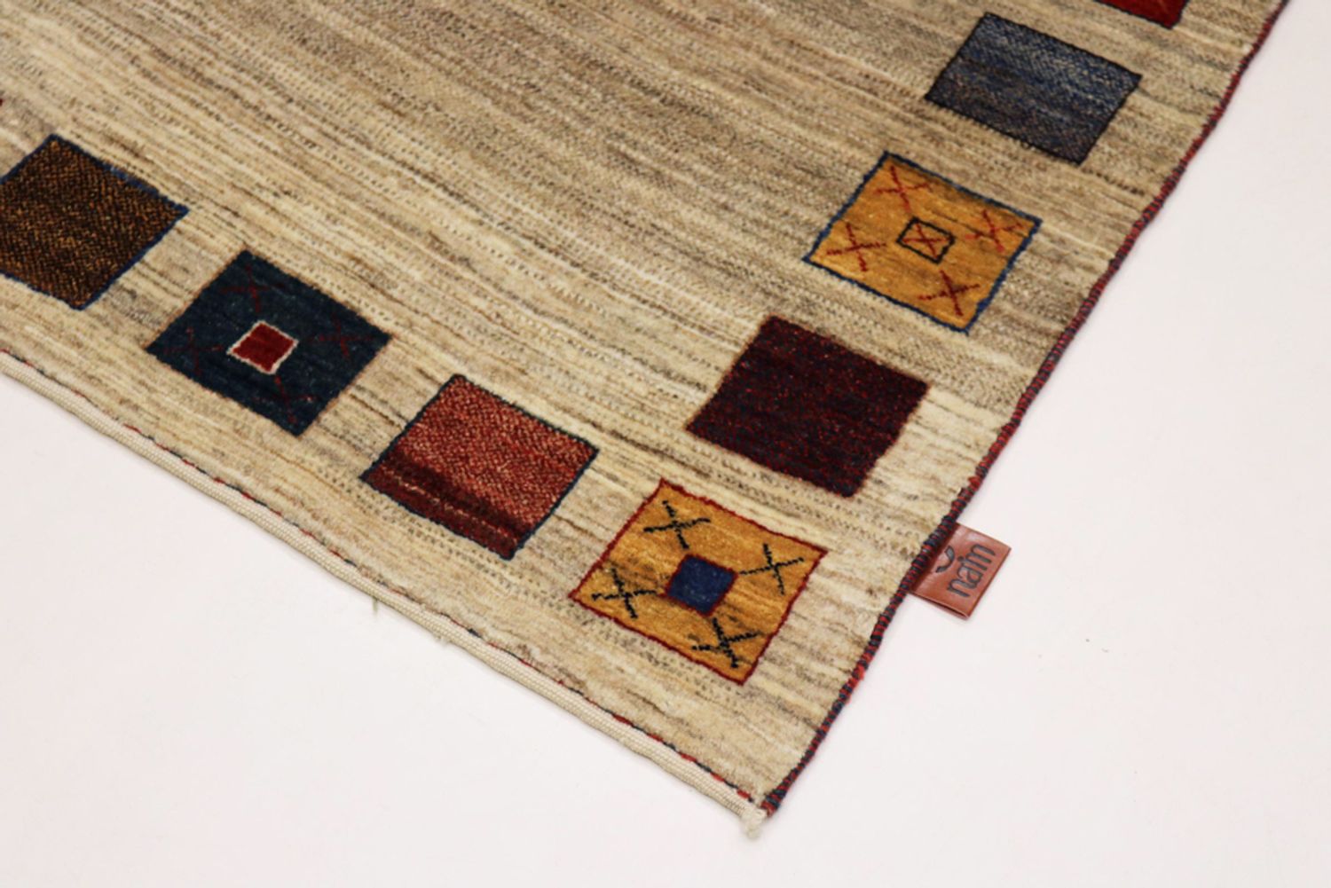 Alfombra Gabbeh - Loribaft Indus - 156 x 102 cm - beige