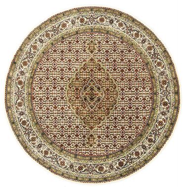 Alfombra oriental - Tabriz redondo  - 150 x 150 cm - arena