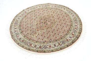 Alfombra oriental - Tabriz redondo  - 150 x 150 cm - arena