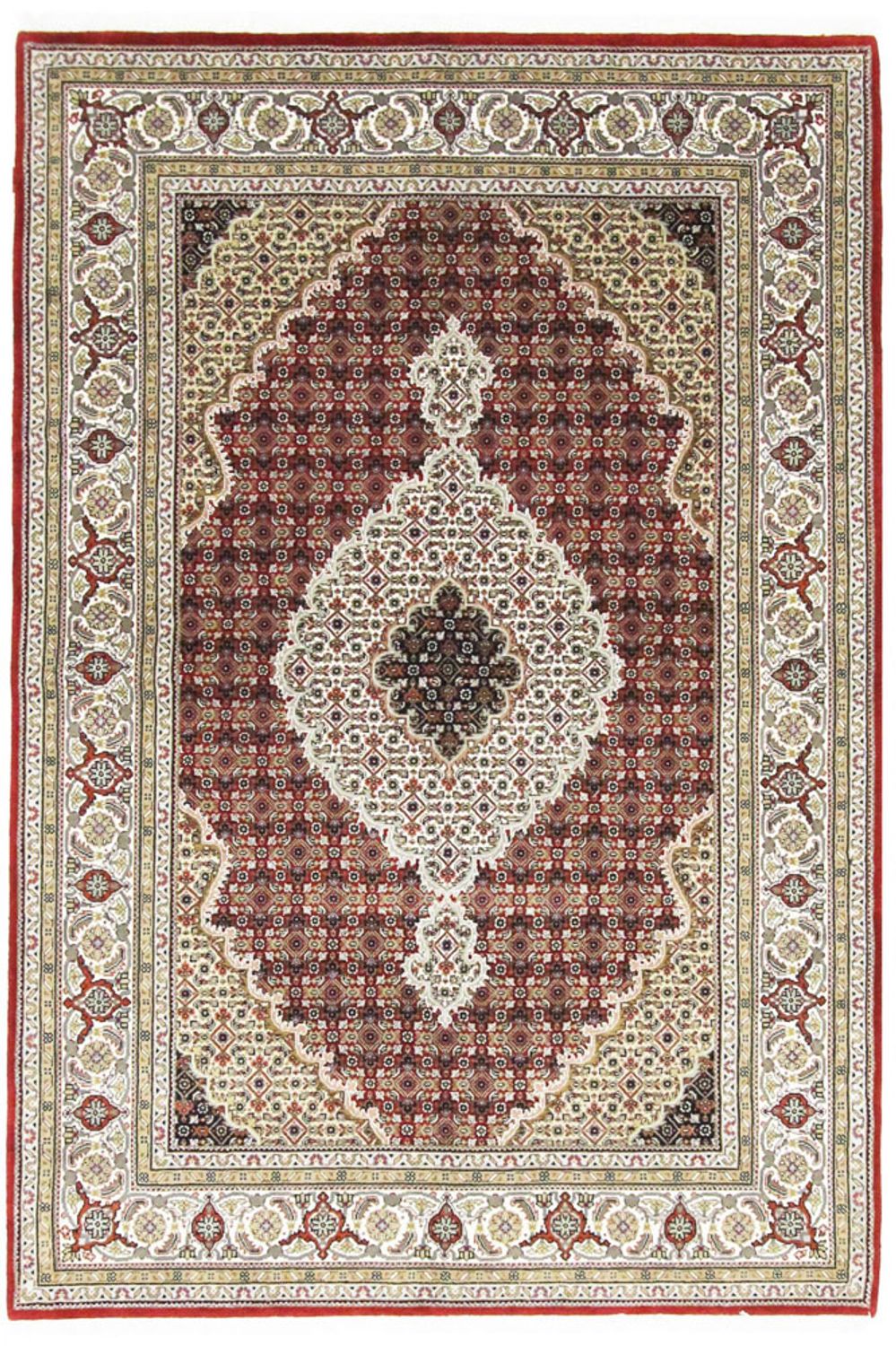 Alfombra oriental - Tabriz - 244 x 168 cm - óxido