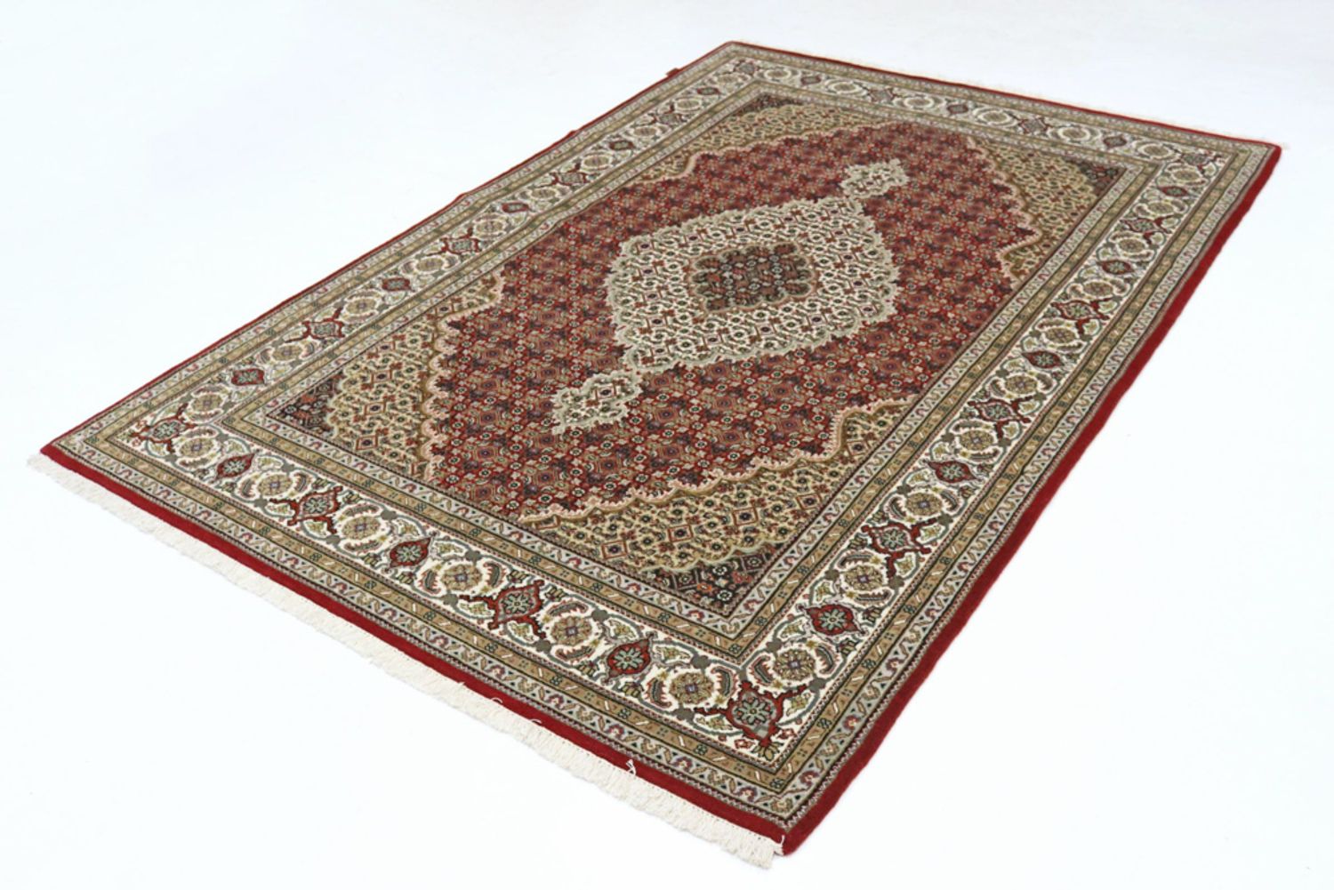 Alfombra oriental - Tabriz - 244 x 168 cm - óxido