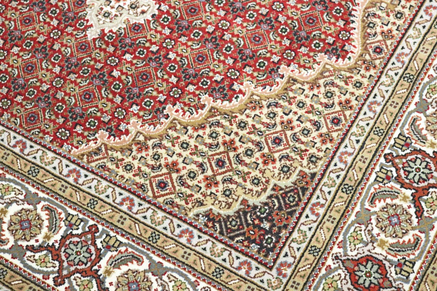 Alfombra oriental - Tabriz - 244 x 168 cm - óxido