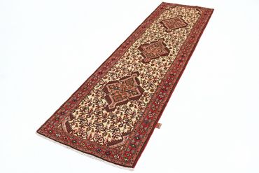 Runner Perský koberec - Nomádský - 295 x 80 cm - světle béžová