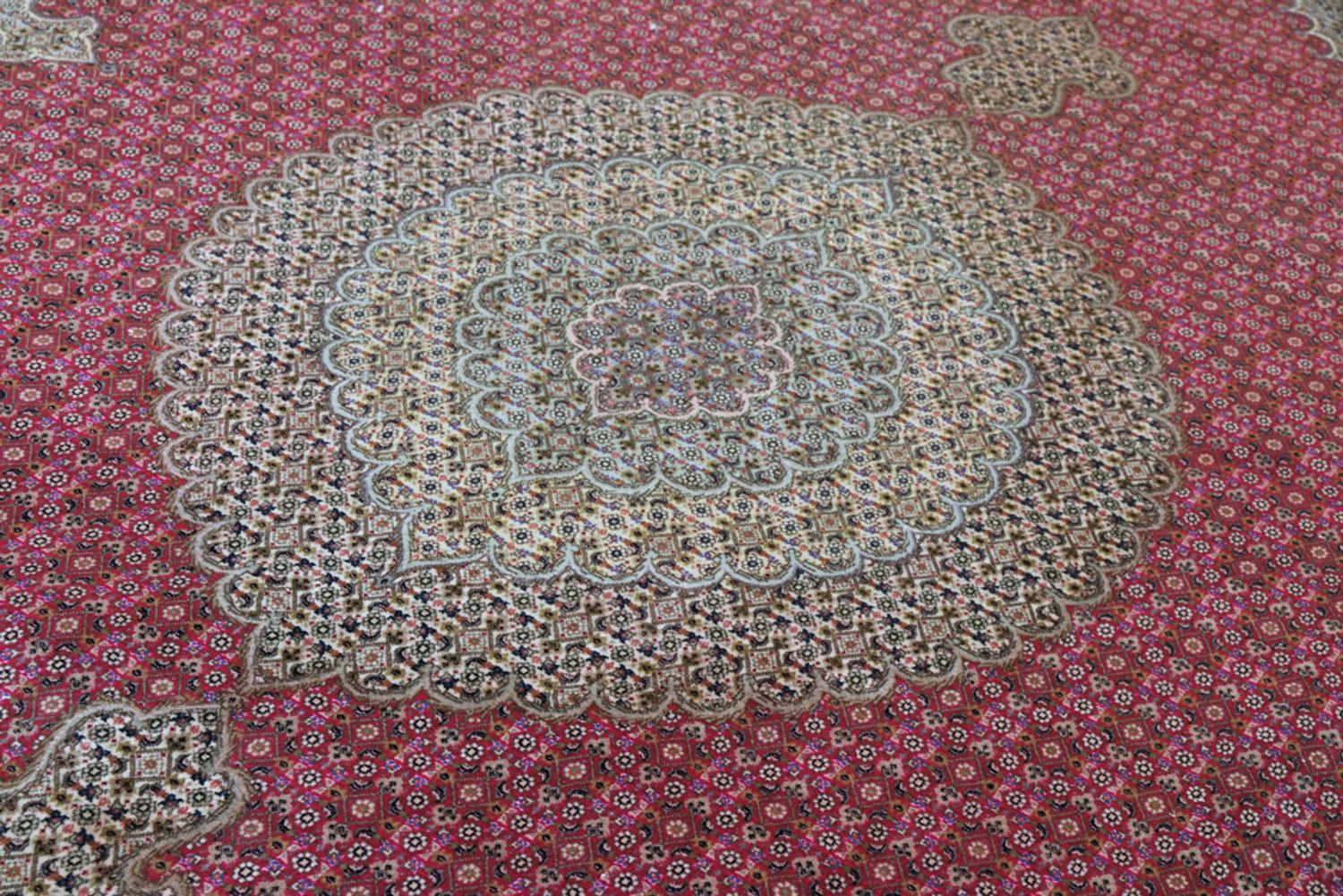 Alfombra Persa - Tabriz - Real - 360 x 248 cm - rojo