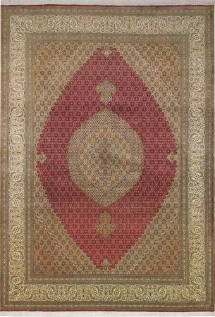 Alfombra Persa - Tabriz - Real - 360 x 248 cm - rojo
