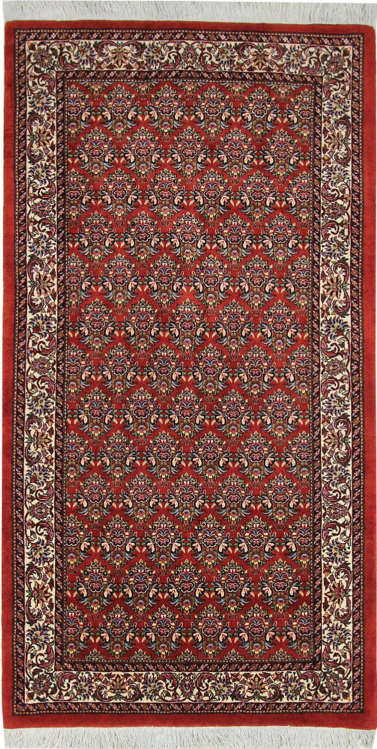 Alfombra de pasillo Alfombra persa - Bidjar - 197 x 102 cm - rojo