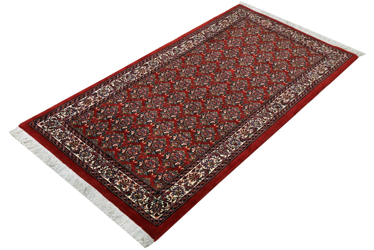 Alfombra de pasillo Alfombra persa - Bidjar - 197 x 102 cm - rojo