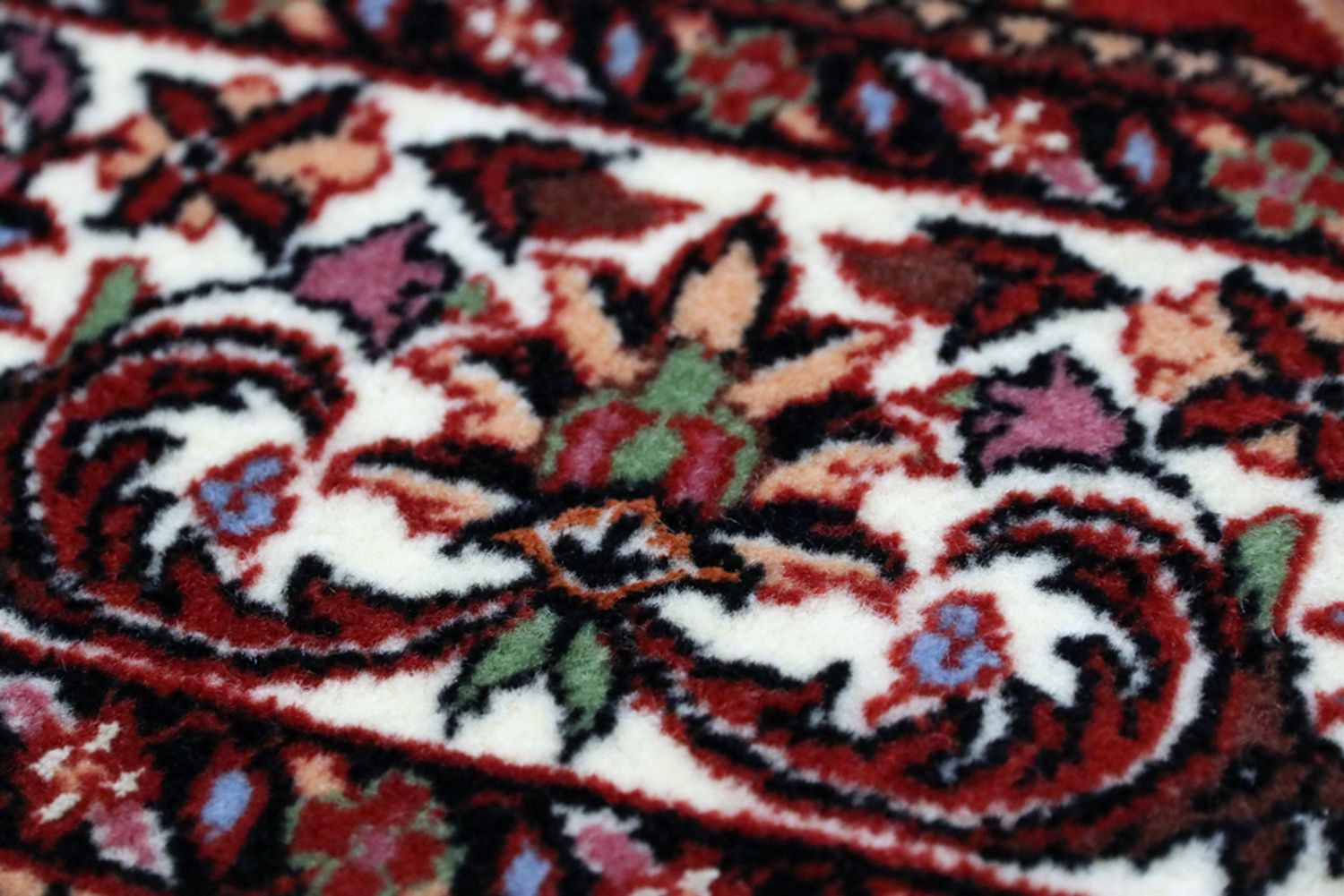 Alfombra de pasillo Alfombra persa - Bidjar - 197 x 102 cm - rojo