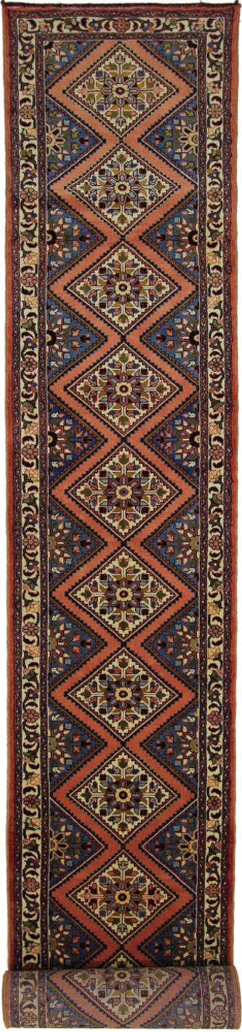 Alfombra de pasillo Alfombra persa - Clásica - 482 x 68 cm - beige oscuro