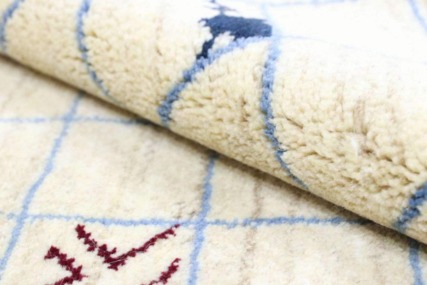 Runner Gabbeh Koberec - Perský - 199 x 83 cm - pískový