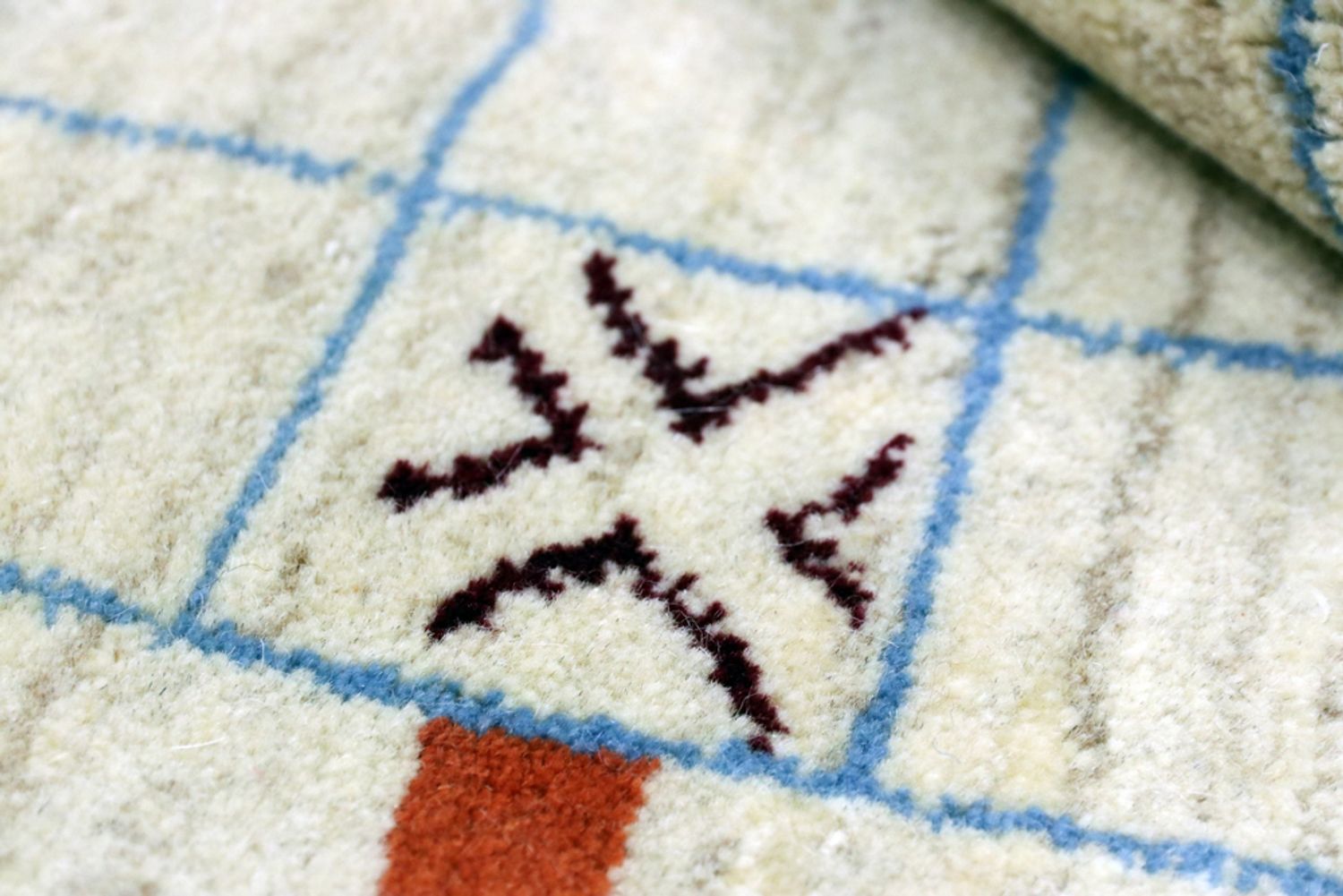 Runner Gabbeh Koberec - Perský - 199 x 83 cm - pískový