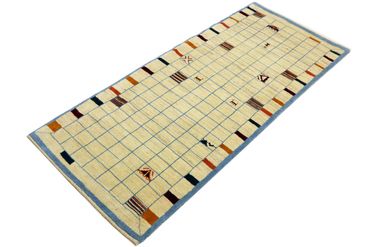 Runner Gabbeh Koberec - Perský - 199 x 83 cm - pískový